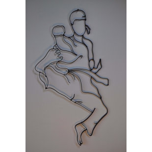 WORLD UNIQUE IMPORTS Handmade Modern People Wall Decor on Metal