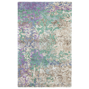 COMPANYC Marquesa Handmade Light Blue/Purple/Brown Rug