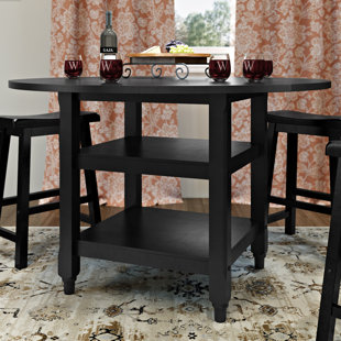 ALCOTT HILL® Bristol Point Extendable Round Solid Wood Base Dining Table