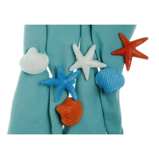 ARCADIA HOME Scallop Shell Napkin Rings (Set of 8)