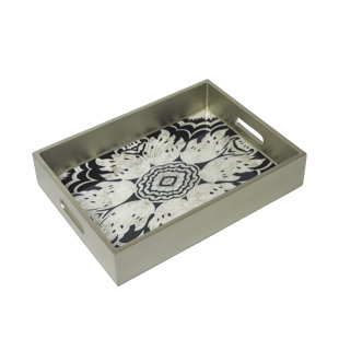 ARCADIA HOME Reverse Painted Mirror Vanity Tray