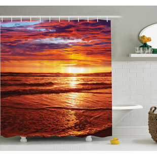 EAST URBAN HOME Shower Curtain with Hooks Included