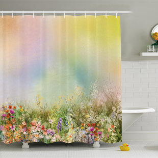 EAST URBAN HOME Shower Curtain with Hooks Included