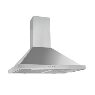 Ancona 24" Stainless Steel 600 CFM Convertible Wall Range Hood with Mesh Filter
