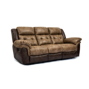 CROSSROADS FURNITURE Denali 91'' Upholstered Power Reclining Sofa