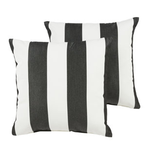 MOZAIC COMPANY Sunbrella Striped Indoor/Outdoor Reversible Throw Pillow (Set of 2)