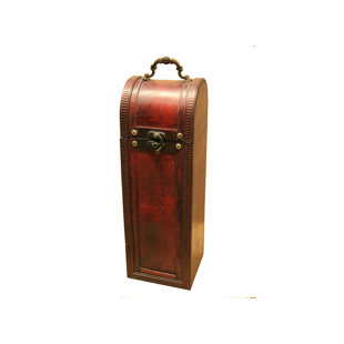 CARINA'S COLLECTION Wooden Vintage Wine Carrier
