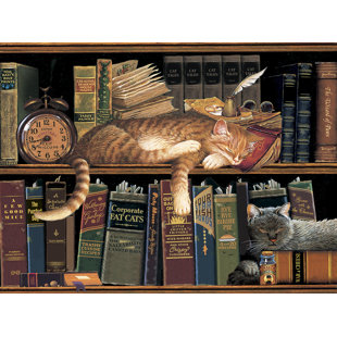 THE FINISHING TOUCH 'Remington the Well-Read' by Charles Wysocki Painting Print