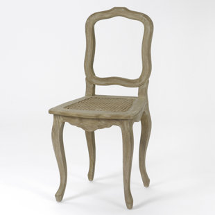 LILY MANOR Corinna Solid Wood Queen Anne Back Dining Chair in Grey