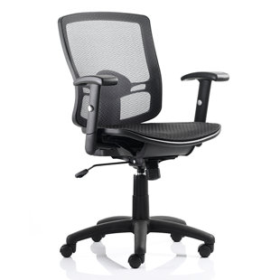 SYMPLE STUFF Palma High-Back Mesh Desk Chair with Lumbar Support