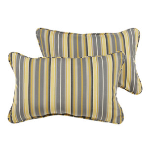 MOZAIC COMPANY Vintage Striped Indoor/Outdoor Reversible Throw Pillow (Set of 2)