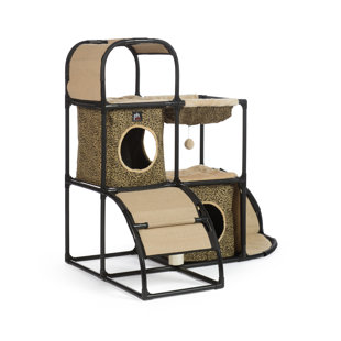 TUCKER MURPHY PET™ 42.5" Sebastian Leopard Print Cat Tree and Condo