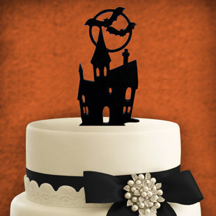 AMONOGRAM ART UNLIMITED Wood Halloween Cake Topper