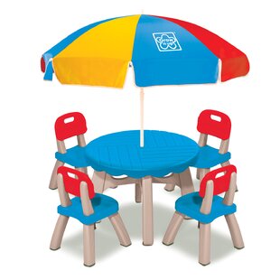 GROW 'N UP Kids 6 Piece Outdoor Table Or Chair and Chair Set