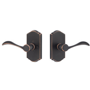 SURE-LOC HARDWARE Ridgecrest Mountain Sandstone Right Hand Privacy Door Lever Multipack (Set of 2)