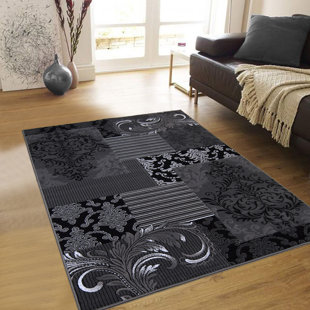 ALLSTAR RUGS Geometric Gray Area Rug