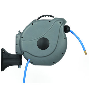 GARTENKRAFT NW Air Plastic Wall Mounted Hose Reel with Automatic Rewind