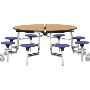 National Public Seating 81'' Round Stool Cafeteria Table