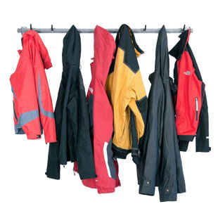 MONKEY BAR STORAGE Metal 8 - Hook Wall Mounted Coat Rack