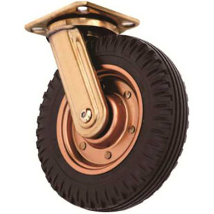 COSMOPOLITAN FURNITURE Fixed Heavy Duty Industrial Wheel (Set of 2)