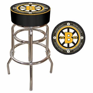 TRADEMARK GLOBAL NHL Montreal Canadians Swivel Upholstered Counter Stool with Metal Frame