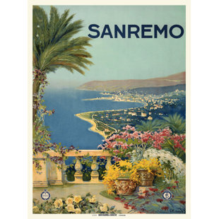 MCGAW GRAPHICS Sanremo/Alicandri Roma On Paper Print