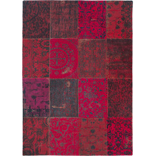 LOUIS DE POORTERE Vintage Flatweave Red Area Rug