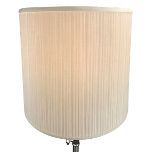 FENCHEL SHADES 14" H x 16" W Empire Lamp Shade - (Spider Attachment) in Pleated Mushroom White
