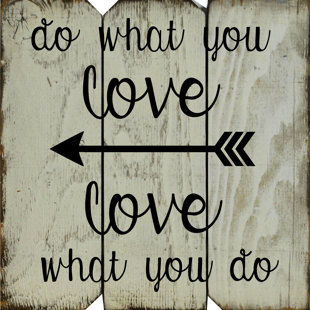 BOULDER INNOVATIONS 'Do What You Love, Love What You Do' Wall Décor