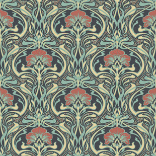 LARK MANOR Wandtapete 1005 cm x 53 cm Flora Nouveau