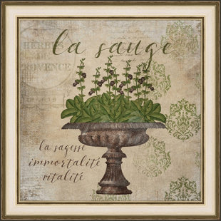 ASHTON WALL DÉCOR LLC " French Herbs La Sauge "