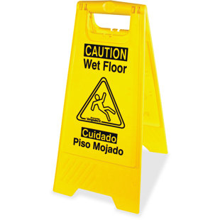 IMPACT PRODUCTS LLC English/Spanish Wet Floor Sign