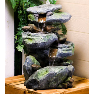 MILLWOOD PINES Weather Resistant Fountain With Light Fountain with Light