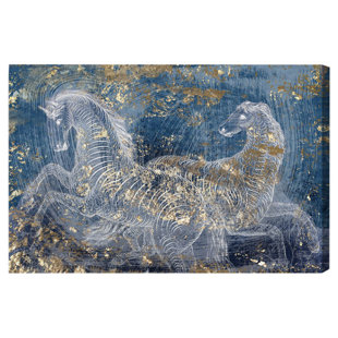 ART REMEDY Typographic Equestrian On Canvas Print