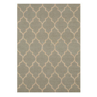BRAYDEN STUDIO® Durrant Handmade Hand Tufted Light Green Rug