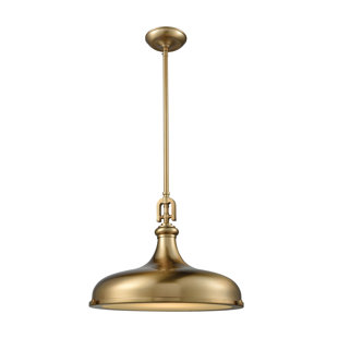 SAND & STABLE™ Arielle 1 - Light Satin Brass Single Pendant