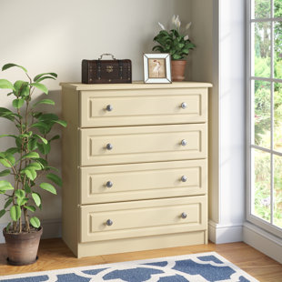 THREE POSTS Fully Assembled Argyle 4 Drawer 76.5Cm W Chest Of Drawers