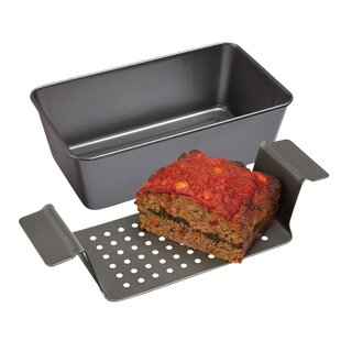 CHICAGO METALLIC 2-Piece Non-Stick Healthy Meatloaf Pan