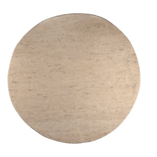 THEKO Solid Colour Hand Woven Area Rug