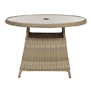 HIGHLAND DUNES Current Rattan Dining Table