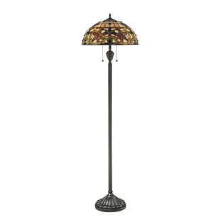 FINE ART LIGHTING Tiffany 62'' Vintage Bronze Traditional Floor Lamp