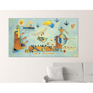 EAST URBAN HOME Gerahmtes Holzbild Milder Vorgang, 1928 von Wassily Kandinsky
