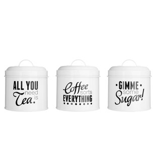 CASTLETON HOME Pun And Games Metal Jar - Set of 3