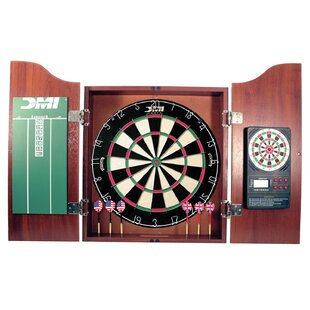 DMI SPORTS 5 Piece Dartboard and Cabinet Set