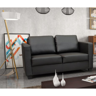 BEL ÉTAGE Cube Upholstered Loveseat