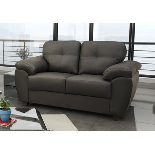 BEL ÉTAGE Capri 2 Seater Sofa Faux Leather