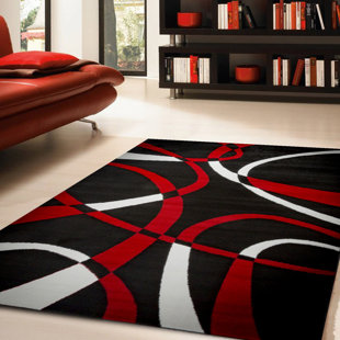VGC HOME DECOR Katelynn Performance Black Rug