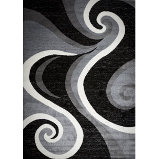 VGC HOME DECOR Abstract Gray Area Rug