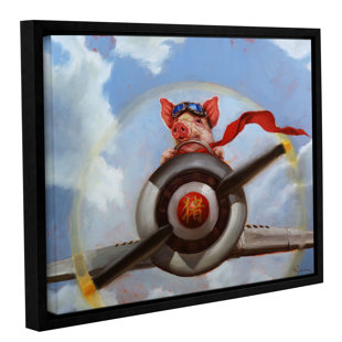 ZOOMIE KIDS Kostka When Pigs Fly Framed On Canvas Print