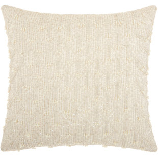 MINA VICTORY Geometric Silk Throw Pillow